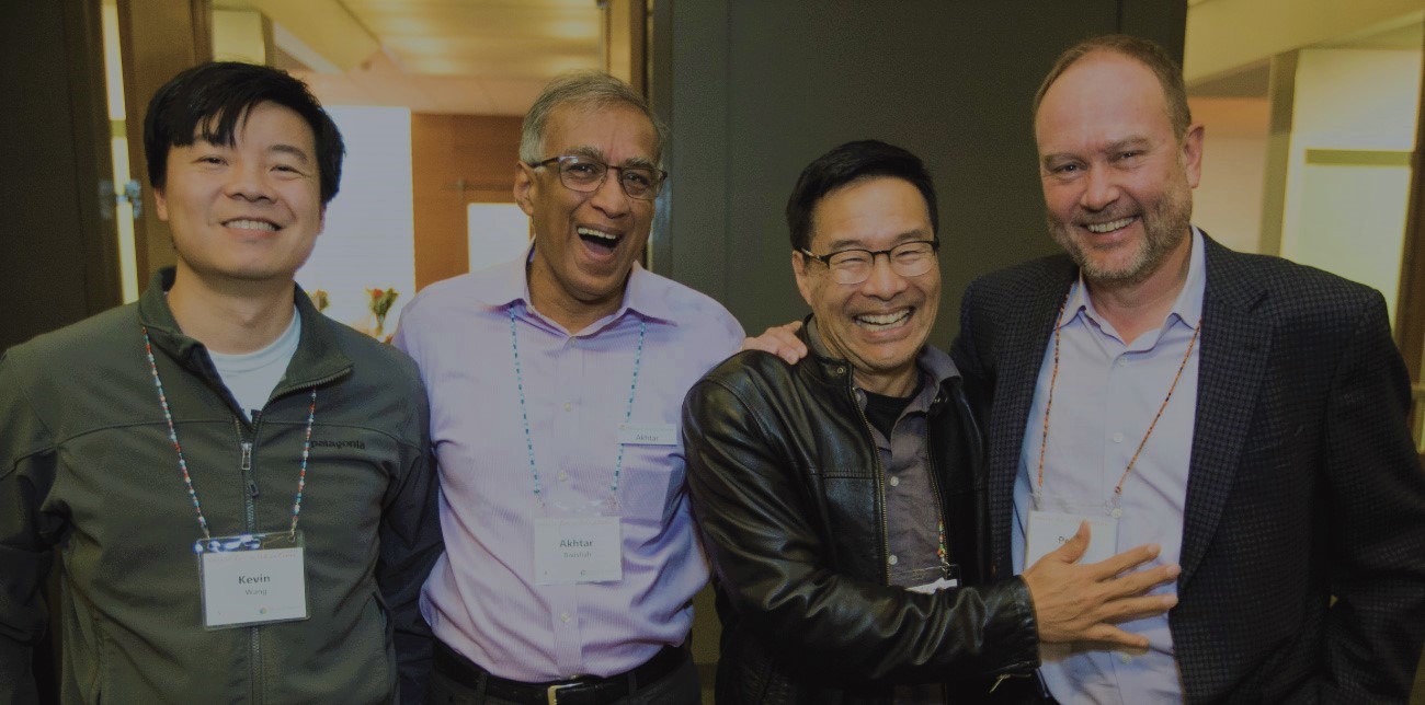 Four happy pals.